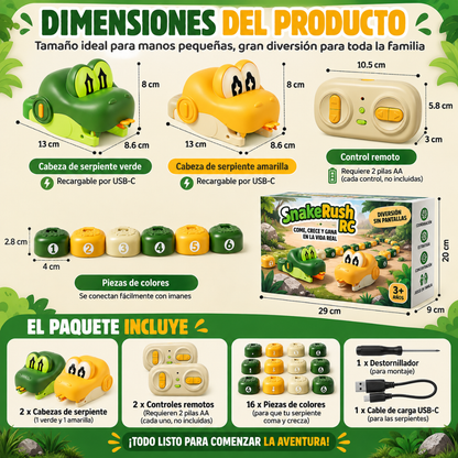 Serpiente interactiva a control remoto que come y crece